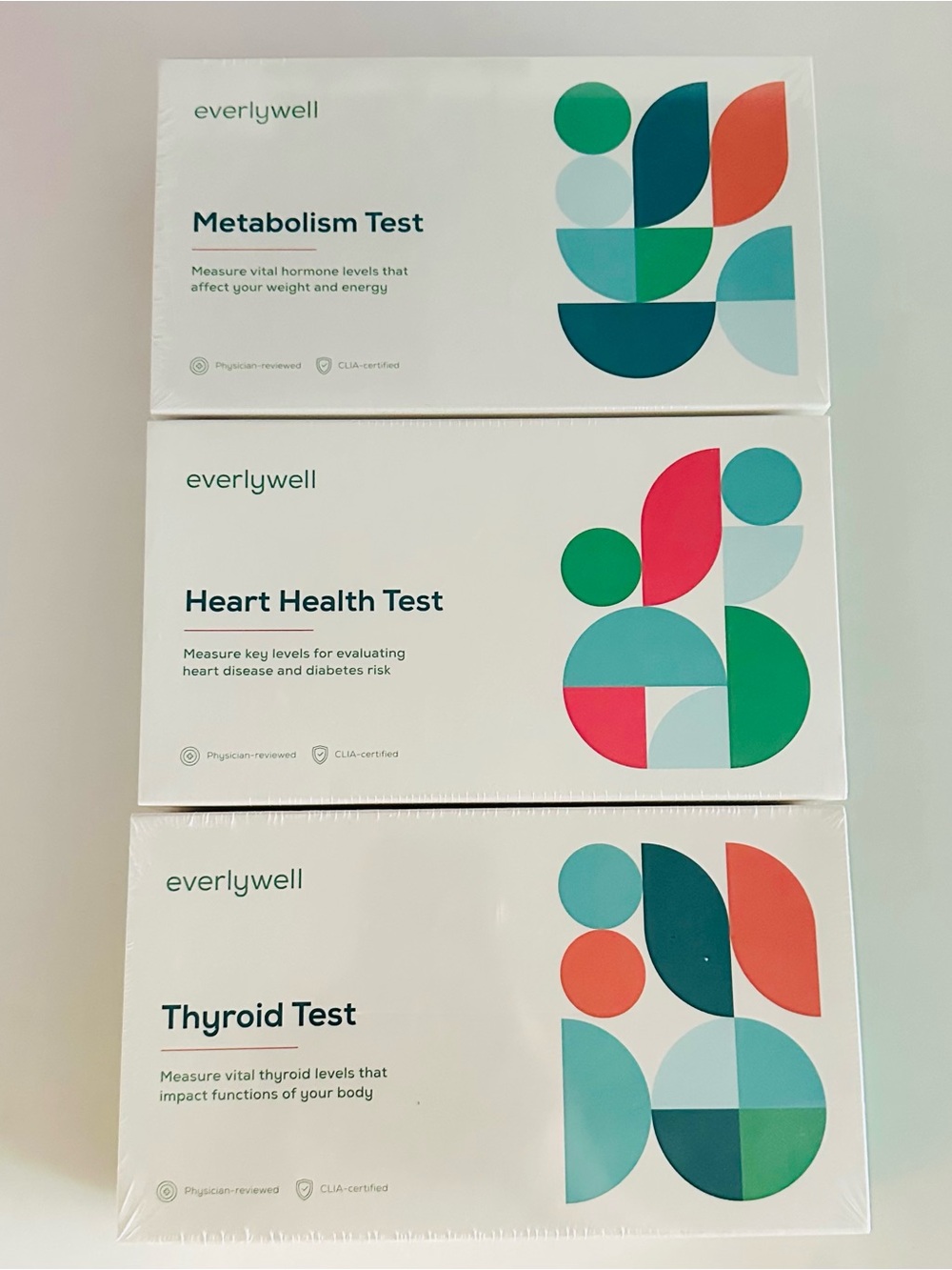 Everlywell Health Test Kit Set - Thyroid, Heart Health and Metabolism
